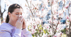 Woman with Seasonal Allergies