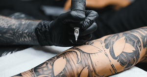 Tattoo Supplies in use