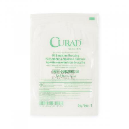 Medline CURAD Oil Emulsion Gauze Dressings, 3 x 3 Inches, White Petrolatum Impregnated, Non-Adherent, Sterile, 50 Count, CUR250330 – Honest Medical