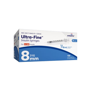 embecta Ultra-Fine Standard Insulin Syringes with Needle