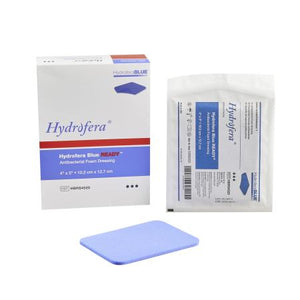 Hydrofera Blue READY®, Antibacterial Foam Dressing, Non-adhesive, Polyurethane (PU) Foam, 4 x 5 Inch, HBRS4520