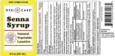 Geri-Care Senna Syrup Natural Vegetable Laxative, 8.8 mg